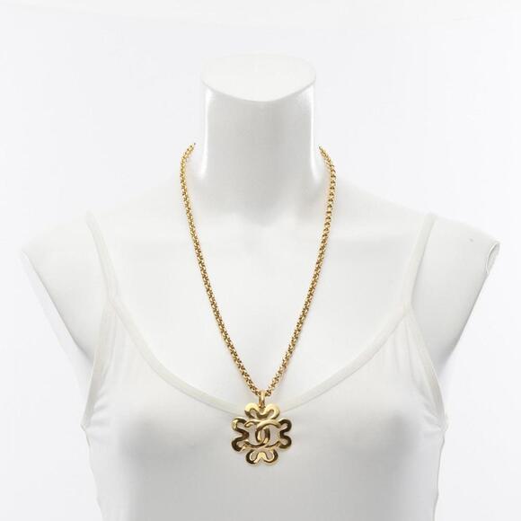 CHANEL Gold Logo Necklace - Picture 7 of 7